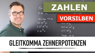 Bestimmte Zehnerpotenzen in Gleitkommadarstellung umrechnen  Internationales Einheitensystem [upl. by Supen217]