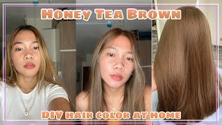 HONEY TEA BROWN HAIR COLOR  USING BREMOD [upl. by Maxwell150]