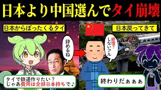 【実話】タイ「鉄道を作りたければ費用を負担しやがれ」日本との契約をブッチし、中国と組んだタイが10年越しに見た地獄がヤバすぎる【ゆっくり解説 ずんだもん】 [upl. by Shanie]