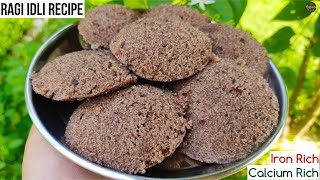 Ragi Idli Recipe In 15 Minutes  Instant Ragi Idli Recipe  Finger Millet Idli  Healthy Breakfast [upl. by Hutner]