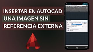 Cómo insertar una imagen en AUTOCAD sin referencia externa y sin que se borre [upl. by Layne]