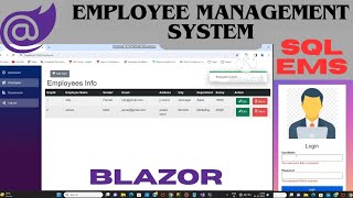 Employee Management System using Blazor and SQL Server  EMS [upl. by Ailadi]