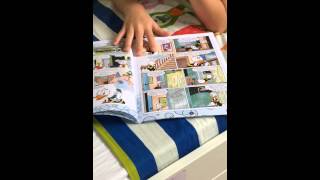 ASMR page turning by 7 yo son in his magazines [upl. by Hameean]