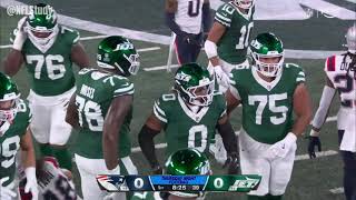 Braelon Allen Week 3 Every Run Target and Catch New York Jets vs New England Patriots TNF NFL 2024 [upl. by Reddin]