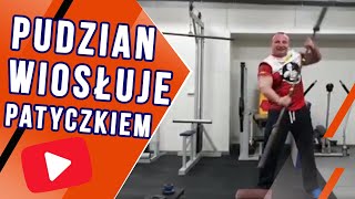 Pudzian co potrafi zrobić wiosłowanie patyczkiem 20 kg [upl. by Wright]