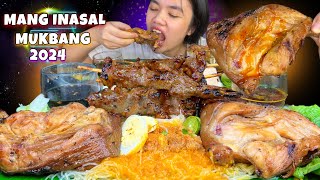 MANG INASAL OVERLOAD 2024 MUKBANG Chicken Inasal Palabok Pork bbq and Rice MUKBANG PINOY MUKBANG [upl. by Navac]