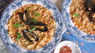 Pasta e Fagioli with Seafood  An Authentic Italian Recipe [upl. by Call]