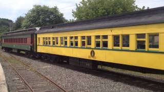 Colebrookdale Railroad passenger cars arrive at Boyertown yard [upl. by Spielman]