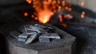 Blacksmithing How to make a steel wedge for hammers axes etc [upl. by Sitof284]