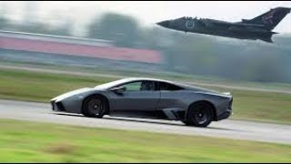 Lamborghini Reventon vs Fighter Jet [upl. by Llehsal]