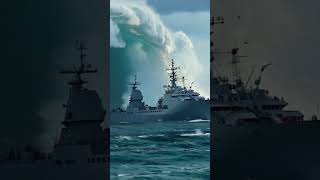 Is This the Biggest Wave Ever to Hit a Navy Ship scaryocean giantwaves ships [upl. by Atila]