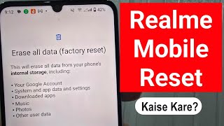 Realme mobile reset kaise kare  realme phone reset kaise kare  factory reset [upl. by Awad]