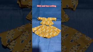 Skirt and top cutting shorts easytrick skirttop fashion girldressyoutubeshorts [upl. by Langsdon]