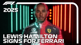 Lewis Hamilton Joins Ferrari For The 2025 F1 Season [upl. by Nosak5]