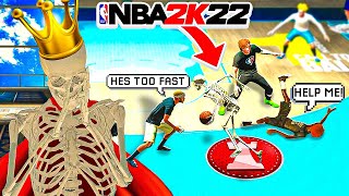 I BECAME THE FIRST SKELETON MASCOT DRIBBLE GOD IN NBA 2K22  BEST DRIBBLE MOVES ON NBA 2K22 [upl. by Averil]