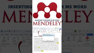 Mendeley Desktop Insert Citations in MS Word using Mendeley Plugin  A Beginners Guide  Short [upl. by Teplitz]