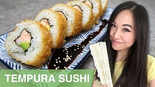 REZEPT Tempura Sushi selber machen  japanisch kochen [upl. by Baldridge]