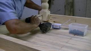 How to build a kitchen table 2quot thick Quick shop air filter build too Sawmill Minwax stain [upl. by Lorraine]