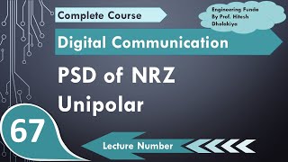 PSD of NRZ Unipolar Line Coding Scheme in Digital Communication by Engineering Funda [upl. by Leahcim]