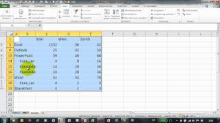 Excel  270  Konsolidieren 3 mit verknüpften Tabellen [upl. by Eteragram]