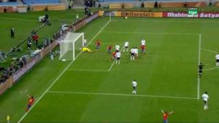 Gol de Puyol  Alemania Vs España  Semifinal Mundial Sudáfrica 2010 HD [upl. by Suiravad232]