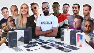 Which SMARTPHONES Do We Use 2017 YOUTUBER Edition with Casey Neistat MKBHD iJustine  More [upl. by Trinia995]