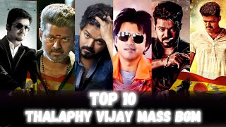 🔥 Top 10 Thalapathy Vijay Mass Bgm💥👿Vijay Thalapathy Background Music✨ thalapathyvijay top10 bgm [upl. by Merc]