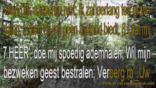 Psalm 143 niet ritmisch Karaoke quot O HEER wil mijn gebeden horen quot [upl. by Eenhpad]