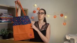 Tuto couture 9 le tote bag pliable et réversible [upl. by Itisahc727]