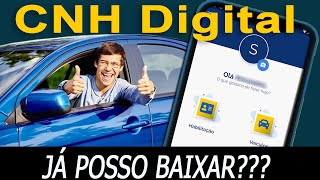 COMO SABER SE SUA CNH ESTÁ PRONTA QUANDO POSSO BAIXAR A CNH DIGITAL [upl. by Nitsugua]