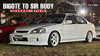 1996 Honda Civic VTI PH16 quotBigote converted to SIR Bodyquot  OtoCulture [upl. by Hoes]