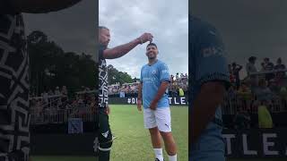 Sergio Aguero x Nani at TST 🤩 via tst7v7 shorts [upl. by Aguie565]