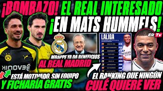 ¡BOMBAZO EL REAL MADRID ESTA SONDEANDO el FICHAJE de el CENTRAL ALEMÁN HUMMELS  LLEGARÍA LIBRE [upl. by Huang]