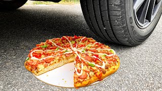 Crushing Crunchy amp Soft Things by Car EXPERIENCE Giant Pizza Toys [upl. by Iviv654]