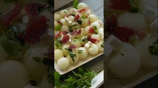 Melon salad feta cheese melon salad fetacheese fruit summertime [upl. by Berwick]