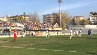 Il tifo Crociato per VCastelfrancoParma Calcio 1913 5 di quotForza Parma facci un golquot [upl. by Ennahgem]