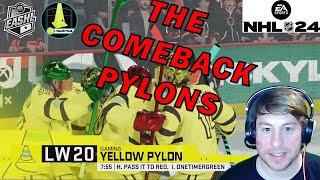 The Pylons Complete the Ultimate Comeback  NHL 24  EASHL  nhl24 eashl hockey nhl [upl. by Yor]