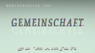 Gemeinschaft  pronunciation [upl. by Sayles]