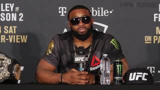 UFC 209 Tyron Woodley postfight press conference archive [upl. by Ahsaele]