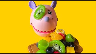 Playing with squishy fruits ASMR 🍍🍎🧅🌽🍆🍅 [upl. by Roseline]