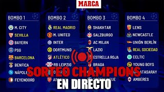 EN DIRECTO CHAMPIONS LEAGUE l Sorteo fase de grupos en vivo [upl. by Armmat363]