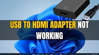 How To Fix USB to HDMI Adapter Not Working in Windows 11 [upl. by Heck]