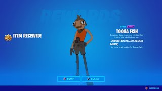 how to get renegade raider fish skin in fortnite [upl. by Ayokal]