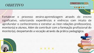 Monitoria e aprendizagem significativa [upl. by Martelle]