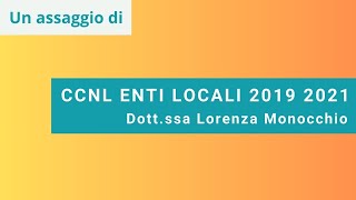 CCNL Enti Locali 2019  2021 [upl. by Perrins]