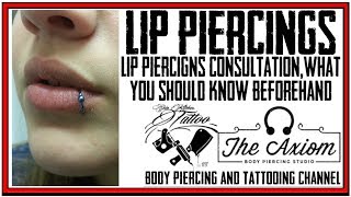 Lip Piercing  What You Need To Know Beforehand [upl. by Annette90]