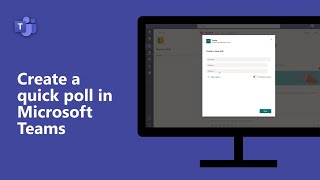 How to create a quick poll in Microsoft Teams [upl. by Ahsimrac]