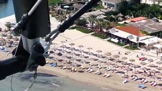 Costas bar from the sky Alykes beach Zante Zakynthos from above [upl. by Phi]