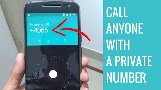 How To Call Anyone With Private Number Or Unknown Number [upl. by Josler]