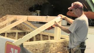 How To Build A Shed  Part 3 Building amp Installing Rafters [upl. by Aimo834]